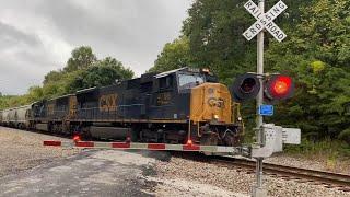 A huge CSX M653 and a all EMD CSX M693!