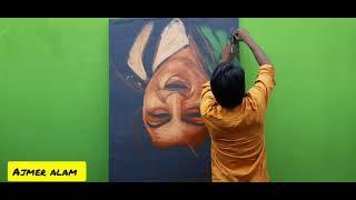 Lata Mangeshkar Live Painting latadi#latamangeshkar #latamangeshkarsongs