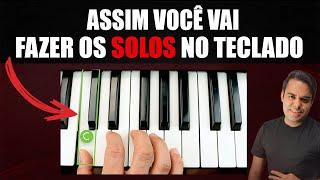 A forma mais fácil de FAZER SOLOS no teclado (melodia fácil)