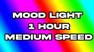 COLOR CHANGING MOOD LIGHT 1 Hour   MEDIUM SPEED Multi Colour Screen – Relaxing Rainbow colours