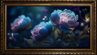 Flower Spirits in the Afterlife, Modern Magical Painting | Framed TV Art