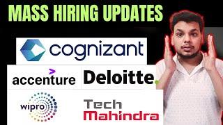 Mass Hiring Updates | Wipro Elite , Accenture , Cognizant CIS , Deloitte , Amazon |OFF Campus Update