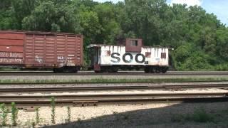 Soo Bandit and Soo Caboose in Dayton's Bluff, MN!