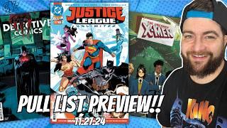 Weekly New Comic Book Pull List Preview & Top 3 Most Anticipated Comics This Week | Justice League..