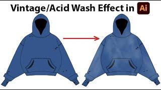 How To Add “Vintage/Acid Wash” Effect In Adobe Illustrator