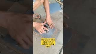 tutorial meratakan blok piston Vario 125#mekanik #trending #tutorial #otomotif #viral #fypyoutube