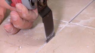 Regrouting A Bathroom Floor