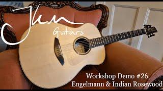 Workshop Demo #26 Foundation 514 Engelmann and Indian Rosewood Dreadnought - JKM Guitars