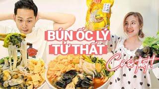 Chuẩn bị bữa trưa cho chồng - BÚN ỐC LÝ TỬ THẤT phiên bản full TOPPING THẬT!!! 