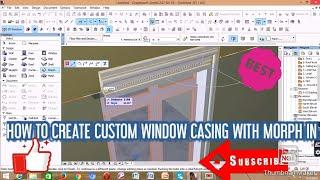 ARCHICAD custom window casing model