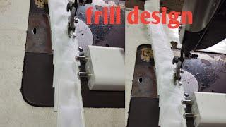 how to make frill design! frill design kaise banate hain*#nisha tailor shop!