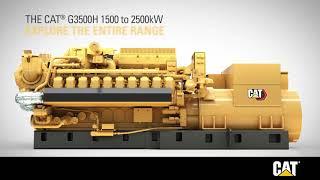 Cat® G3500H Gas Generator Set Series