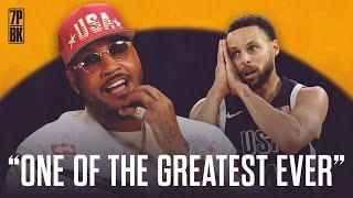 Is Stephen Curry The Greatest Point Guard Ever? | Carmelo Anthony Reacts