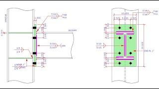 AISC Steel Connection Design Software - Extended End Plate Moment Connection Design