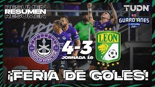 Resumen y goles | Mazatlán 4-3 León | Torneo Guard1anes 2021 Liga MX J16 | TUDN