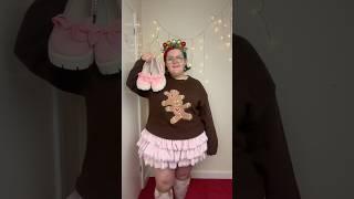 plus size Christmas outfit idea  #shorts #plussize #christmas