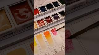 Swatch video #watercolor #watercolours #watercolour #swatch #swatches #painting #watercolorswatch