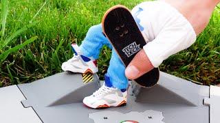 Finger-Skateboard | Tech-Deck SHREDLINE 360 | Tech-Deck-Finger-Skateboard-Tricks | Mini-Schuhe