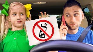 Car rules for kids with Katya and Dima