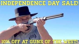 Independence Day Sale! 10% Off at Guns of the West!