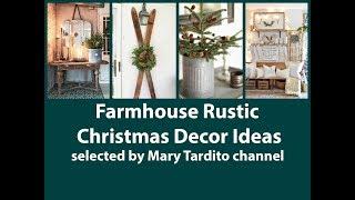 Farmhouse Rustic Christmas Decorations Ideas - Winter Decorating Ideas