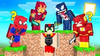 Me ESCONDO de TODOS los SUPERHEROES en MINECRAFT  EL ESCONDITE (Iron Man, Spiderman...)