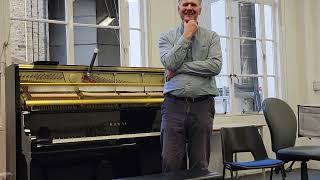 Malcolm Scott Piano Tuning Lecture at Young Guildhall Artists 14 October 2023