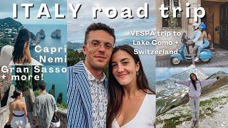 Italy vlog! Visiting Capri, Nemi, Gran Sasso, Brisighella & a Vespa trip to Switzerland