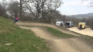 Rhys on pump track DH style