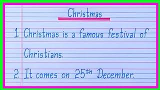 10 lines on Christmas festival in english/Christmas essay in english/essay on christmas day