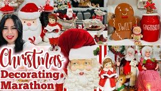 CHRISTMAS DECORATING MARATHON | CHRISTMAS DECOR IDEAS 2024 | TRADITIONAL CHRISTMAS DECOR