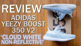 "UPDATED" Upper! || adidas Yeezy Boost 350 V2 'Cloud White Non-Reflective' Review and On Feet