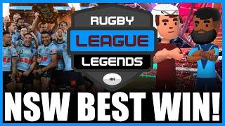 My BEST EVER Win on New NRL Game Rugby League Legends Feat NSW Blues vs QLD Maroons