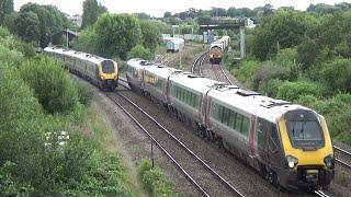 Didcot North Junction; Various freight runbys on a hot late afternoon. 19th July 2023