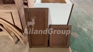 AllandCabinet custom cherry wood shaker panel cabinet