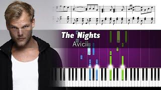 Avicii - The Nights - Uplifting Piano Tutorial with Sheet Music