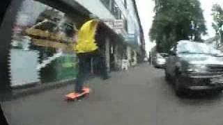 Skateboarding durch Krefeld City