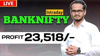 Banknifty Live Trading / Profit 23.5K+ / 30-09-2024