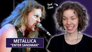 Finally watching Metallica perform "Enter Sandman" LIVE - Vocal Analysis and Reaction