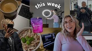 content creation, coffee shop and chaos  |  a productive week in my life