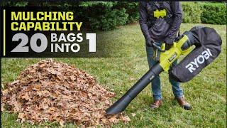 3-in-1 Blowing, Vacuuming, & Mulching! | RYOBI 40V HP Brushless Jet Fan Blower/Vacuum