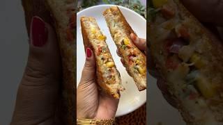 Veggie cheese corn sandwich #shortvideo #sandwich #cornsandwich #snacksrecipe #recipe