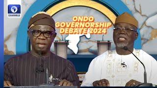 APC's Aiyedatiwa, PDP's Ajayi Lock Horns In Ondo Governorship Election Debate