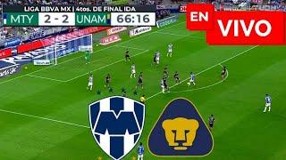  MONTERREY VS PUMAS EN VIVO Y EN DIRECTO / LIGA MX APERTURA 2024