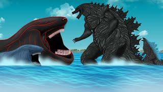 Dark El Gran Maja VS Godzilla VS Godzilla Earth  [Godzilla cartoon] Ep.02