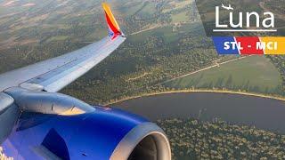 Full Flight - Southwest Airlines Boeing 737-800 Flight From St. Louis to Kansas City