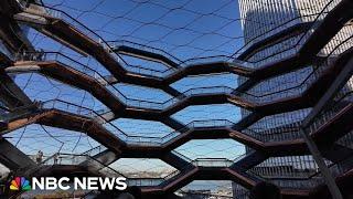 The Vessel reopens in Manhattan with steel mesh barriers as safety measure