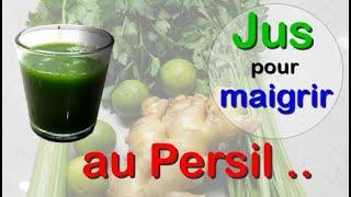 Jus pour Maigrir - Persil, Citron, Céleri & Gingembre - Recette Brûle-Graisse