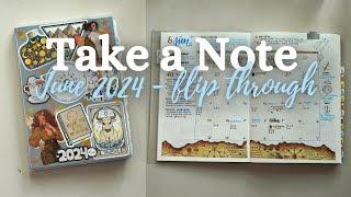 June in my Take a Note Astrology Planner | 2024 Planner Flip Through