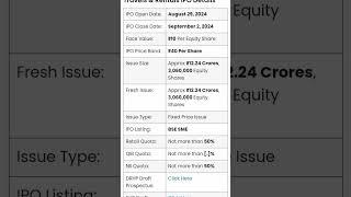 Travels And Rentals IPO Review | Details | Analysis #ipo #newipo #upcomingipo #iporeview #ipoprice